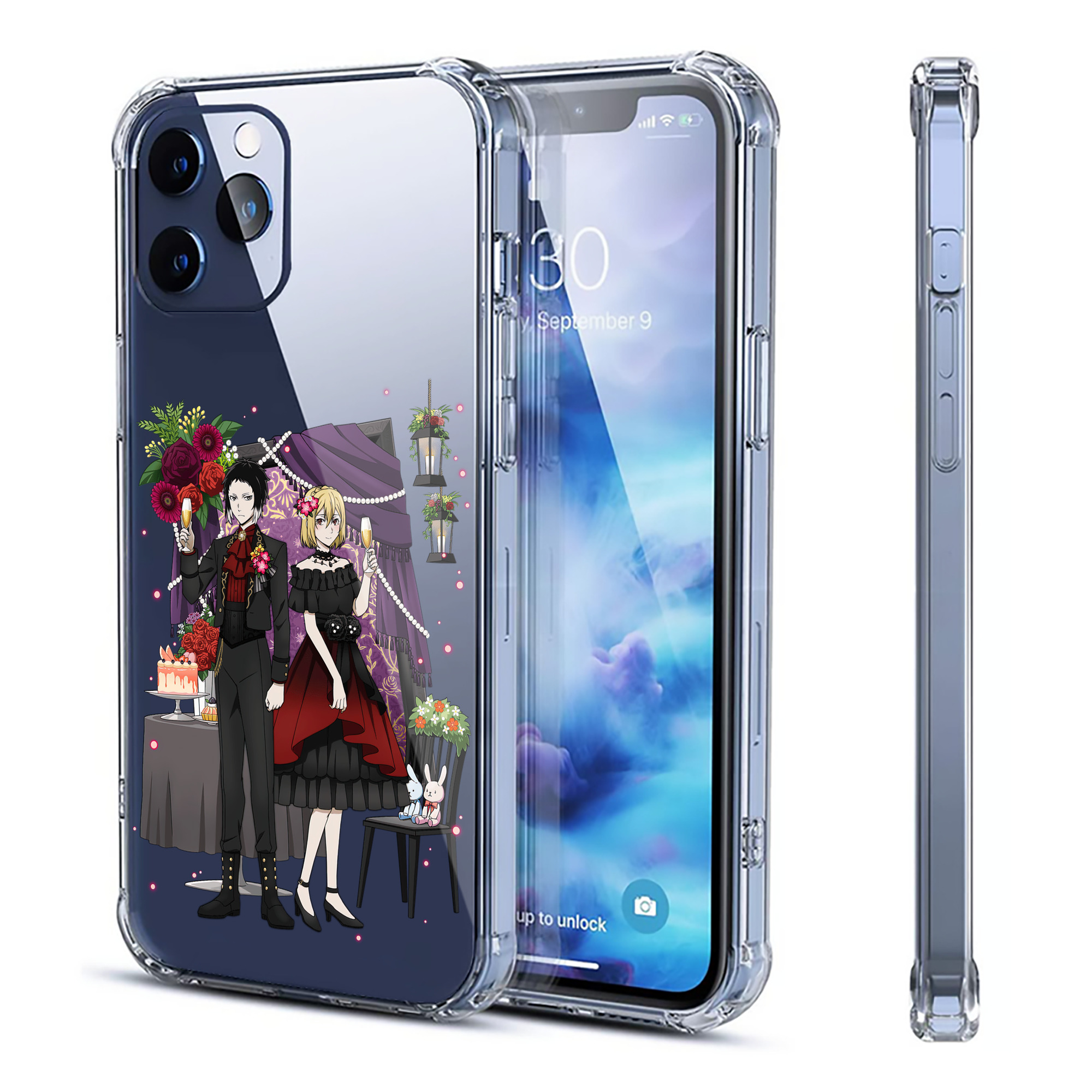 （画像用） 文豪ストレイドッグス Bungo Stray Dogs 【iPhone 12シリーズ対応】透明スマホケース（クリアソフトケース）
